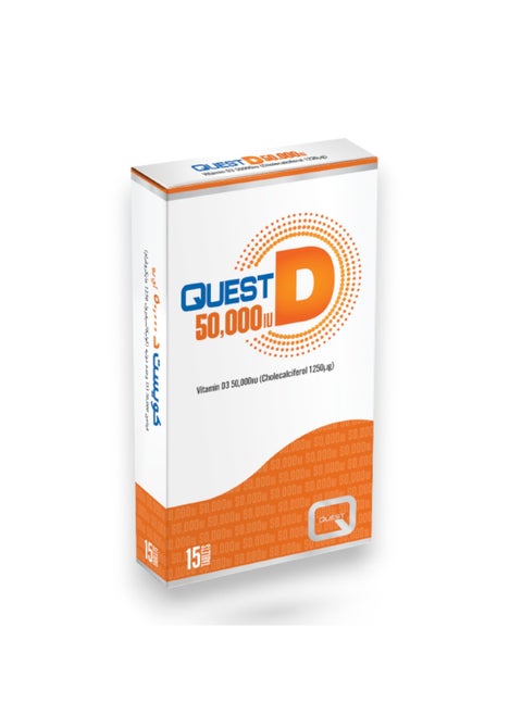 Quest D, Vitamin D3 50000 Iu, 15 Tablets