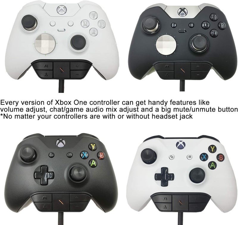LEVELHIKE Stereo Headset Adapter for Xbox One & Xbox Series X|S Controller - Adjust Audio Balance (Game Sound & Voice Chat), Volume, Mic Directly - Image 5
