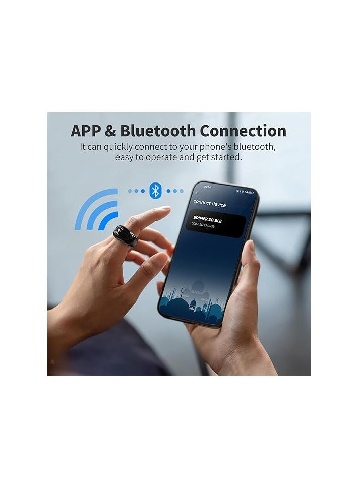 ACHAS Smart Tasbih Zikr Ring, 18mm 20mm 22mm, Rechargeable Zikr Ring, Ring Count Reminder, Muslim Prayer Timing Reminder, LED Display, Tasbih Counter - Image 2