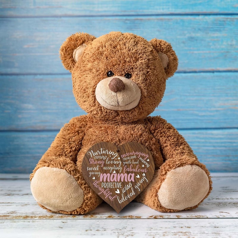 Stuff4 Mama Birthday Gifts Wooden Heart Plaque Dark Wood Sign Mothers Day Gifts for Her Worlds Best Mama Hanging Wood Heart Mama Mother Presents For Mama on Her Birthday - Image 4