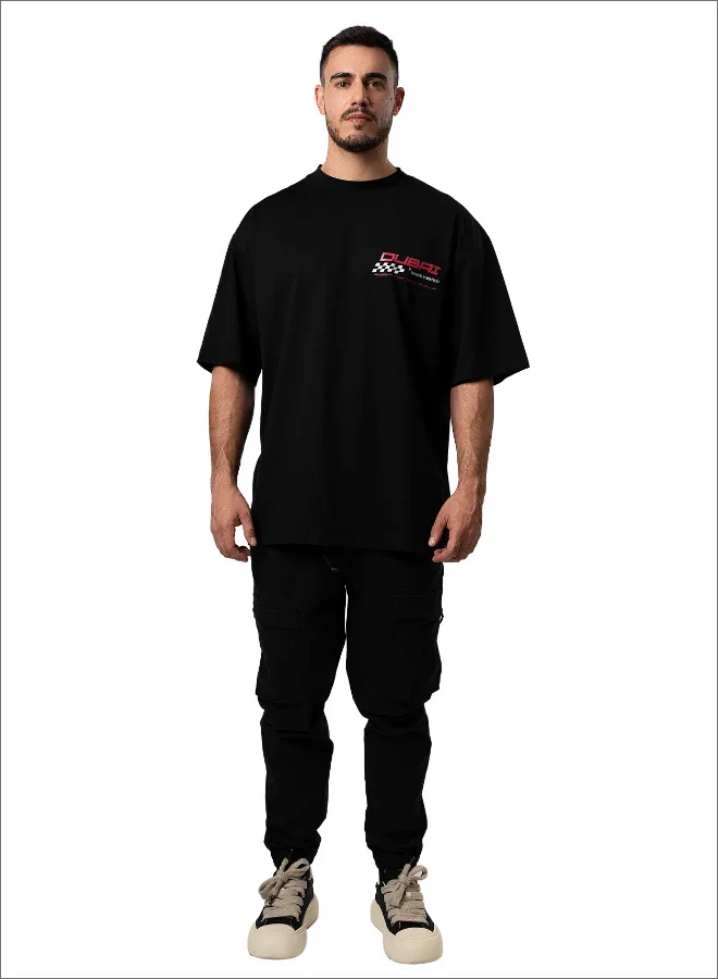 Tanjim Squad TANJIM SQUAD - MIDDLE EAST RACING T-SHIRT BLACK