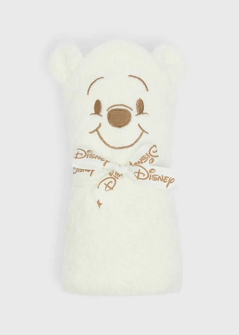 ماتلان Cream Winnie The Pooh Hooded Towel & Mitt