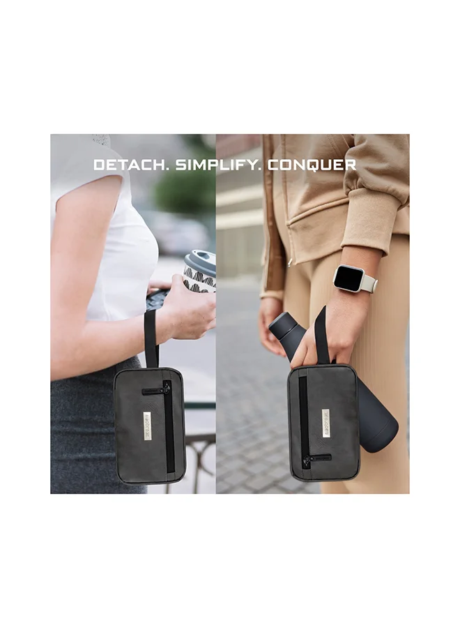 neobreez FYRA Universal Baby Stroller Organizer|Baby Stroller Caddy Hanging Travel Stroller Bag with Insulated  Cup Holder,  Bottle Holders|Phone Pocket |Fits All Strollers|Pram Buggy Pushchair Organizer Bag