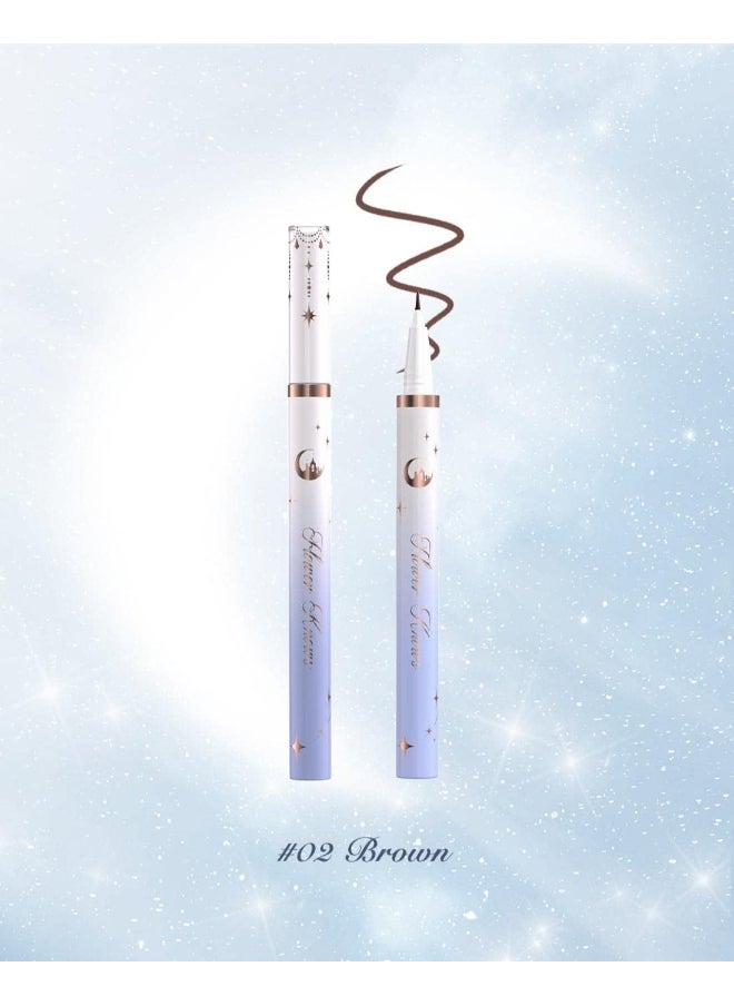 Flower Knows - Moonlight Mermaid Series Liquid Eyeliner Waterproof And Durable 0.5g 02 Brown - Image 1