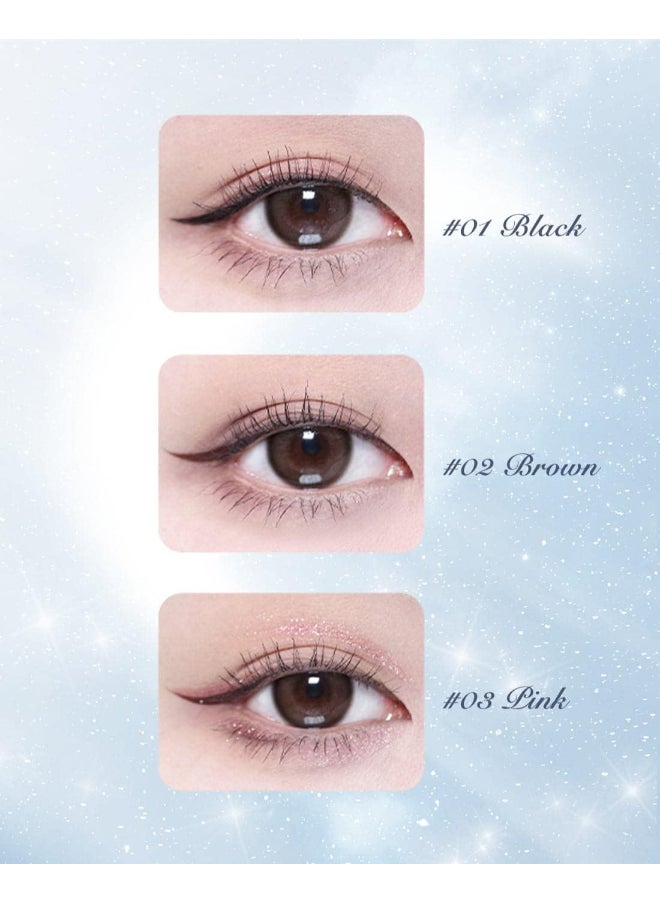 Flower Knows - Moonlight Mermaid Series Liquid Eyeliner Waterproof And Durable 0.5g 02 Brown - Image 1
