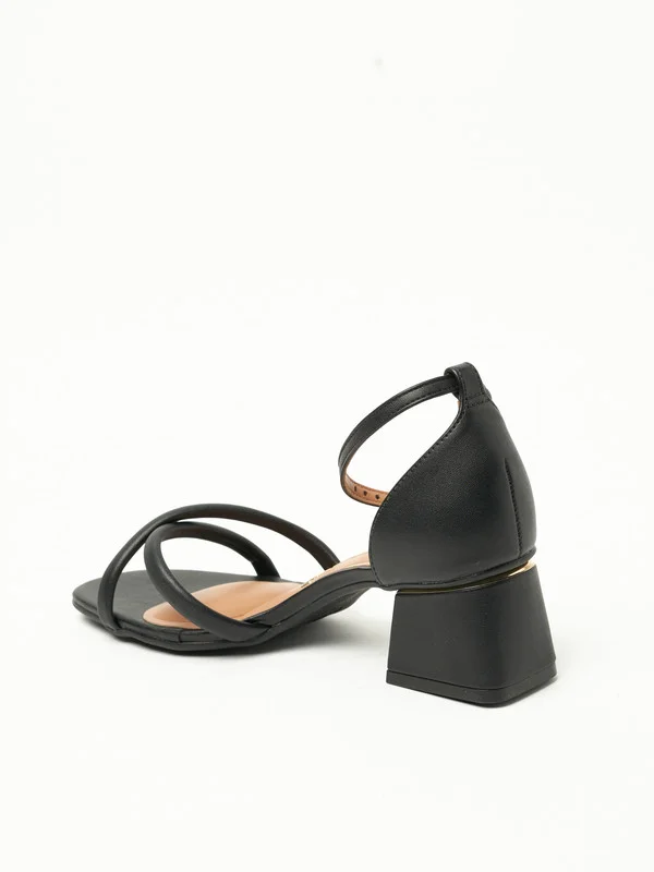VIZZANO Vizzano Ladies Low Heel Sandals Black | Made In Brazil