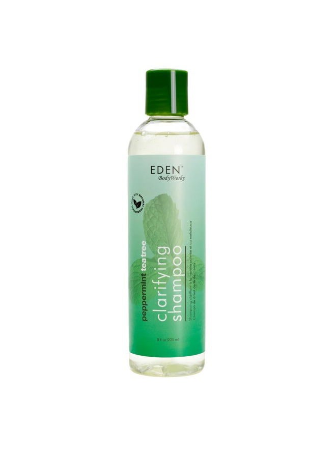 eden bodyworks Peppermint Tea Tree Clear Shampoo, 8oz- Packaging May Vary - Image 1