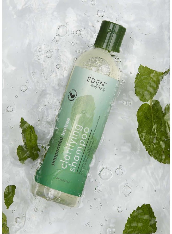 eden bodyworks Peppermint Tea Tree Clear Shampoo, 8oz- Packaging May Vary - Image 4