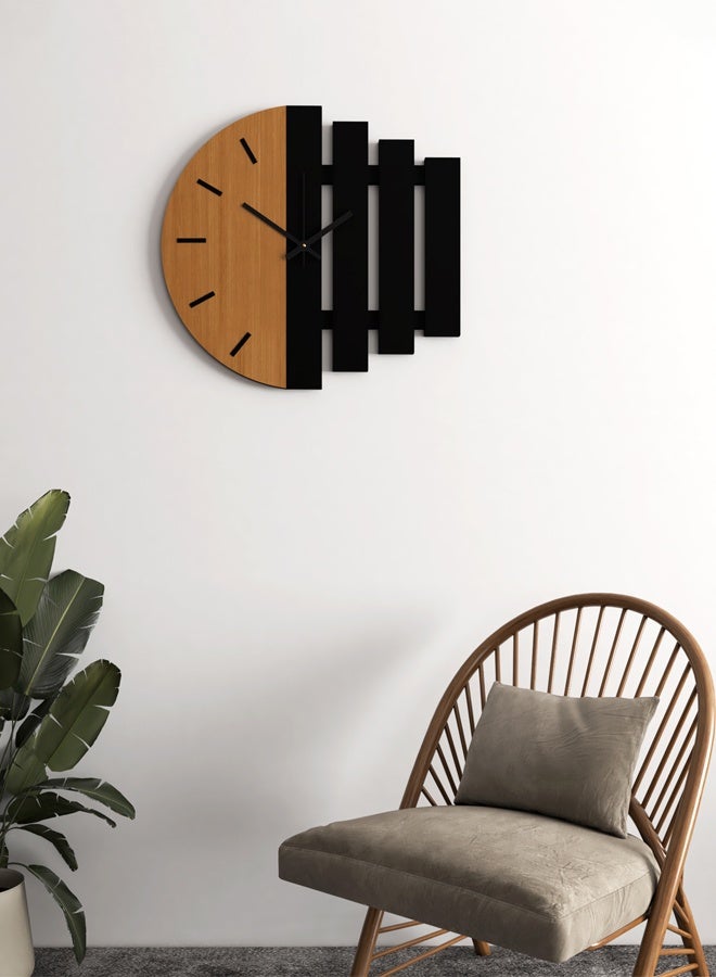 Marktna Simple modern geometric design wooden wall clock - Image 2