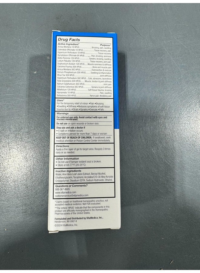 VitaMedica | Arnica Gel and Bromelain with Quercetin Bundle | Arnica Gel | Bromelain Blister Pack | Quercetin | Recovery Bundle | Plant Based | Made in USA - Image 5