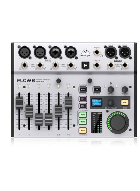 FLOW8 Digital Mixer 8input with Bluetooth Audio