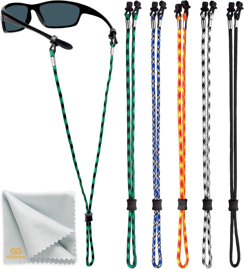 SIGONNA Eyeglasses String Holder Strap Cord - Eyeglass Chain for Men Women - Glasses Lanyard Holders Around Neck Sports - Image 1