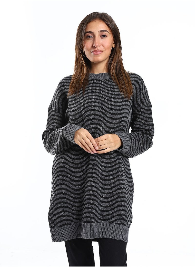 Caesar Wool women Pullover With Multi Design  - Image 1