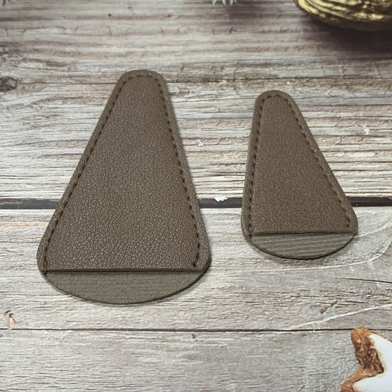 Fashion Beauty Cutters Large Small Size Protective Case Thickened Storage Case 12 Color Printable Logo Eyebrow Cutters Makeup Cutters Leather Case - Image 1