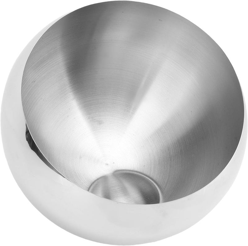 Sorandy Slanted Serving Bowl, 304 Stainless Steel Angled Condiment Bowl Multifunctional Seasoning Bowl with Slanted Mouth Design for Kitchen Dining Restaurant (Large Size No Base) - Image 1