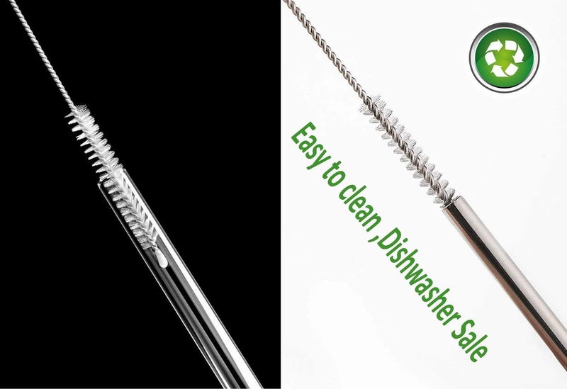 AFUUFA Straw Cleaner Brush for Stanley Extra Long 12 inch, Extra Wide 12mm diam for 40/30/20 oz Stanley Mug, Nylon Bristles and Stainless Steel Handle Straw Brush for 40 oz Stanley(10 PCS) - Image 5
