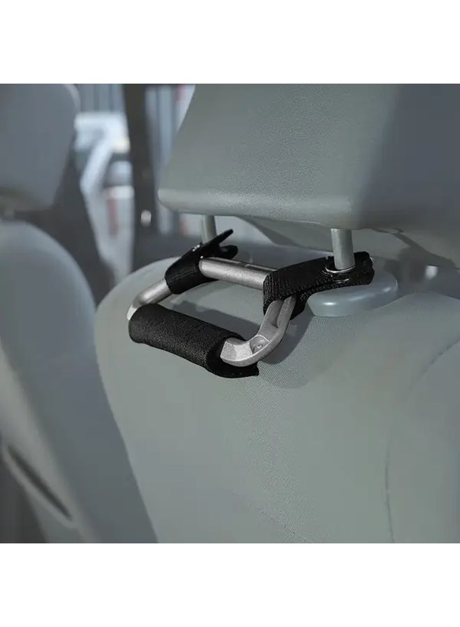 Red Car Headrest Grab Handle Strap for Back Seat Pull Assist Bar - Image 4