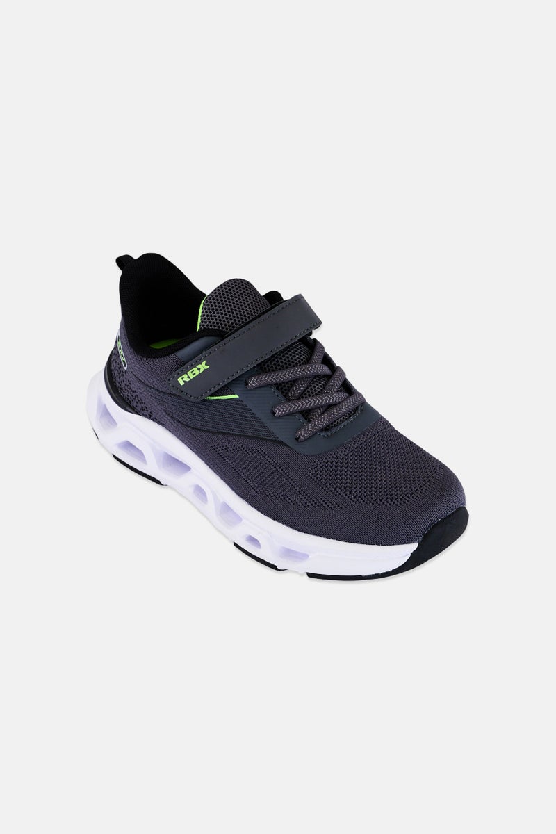 RBX Kids Boy Velcro Closure Outdoor Shoes, Grey - Image 1