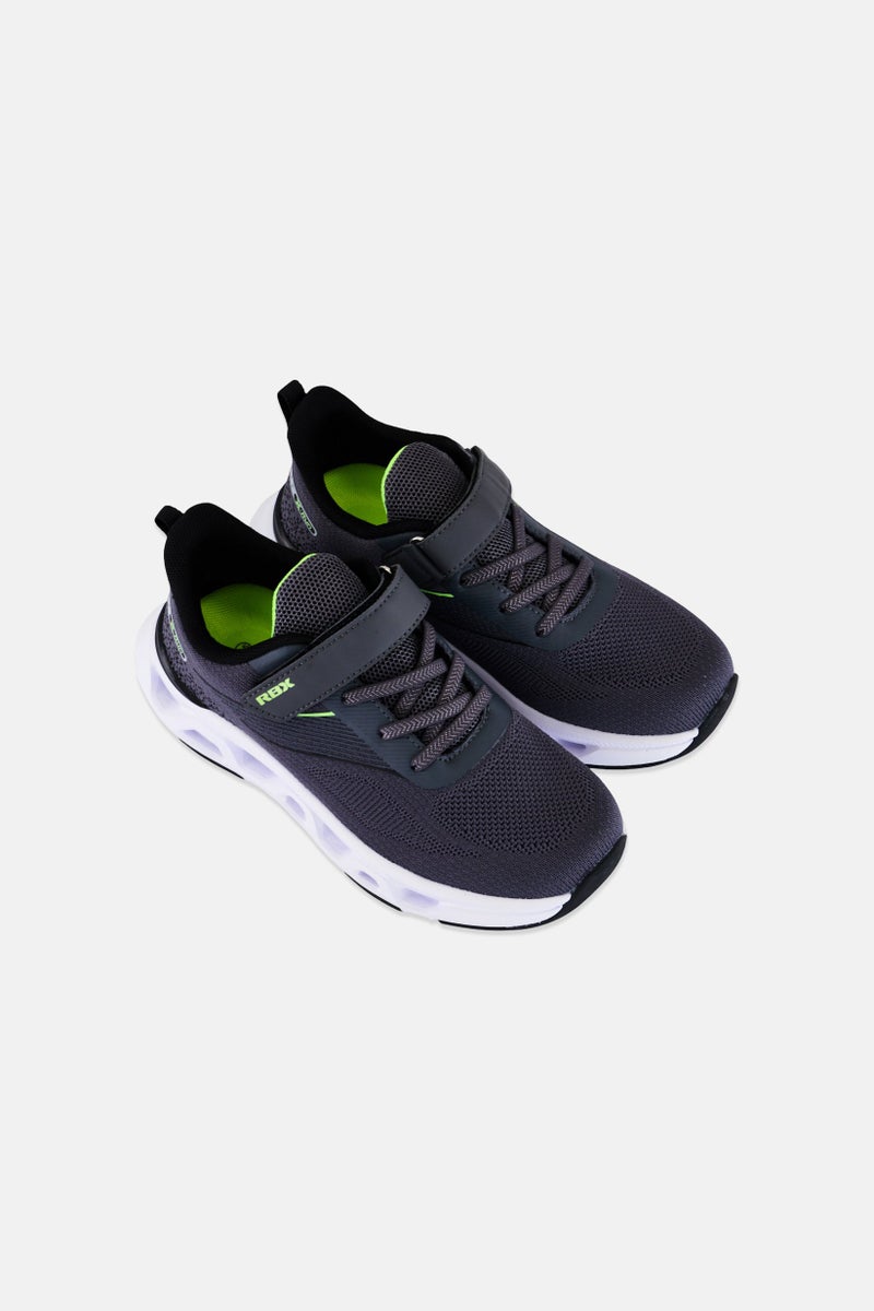 RBX Kids Boy Velcro Closure Outdoor Shoes, Grey - Image 4