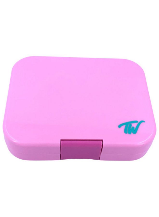 TINY WHEEL 4-Compartment Unicorn Theme Bento Lunch Box for Kids Pink 4 x 20 x 16 cm 9845 - Image 2