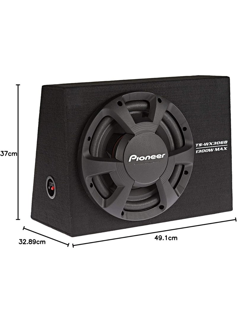 بايونير مكبر صوت فرعي Pioneer TS-WX306B مقاس 30 سم محمل مسبقًا في علبة محكمة الغلق (1300 واط) - Image 2