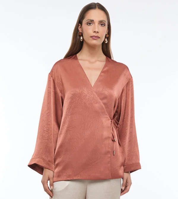 بي سي بي جي BCBG WRAP SHORT KIMONO