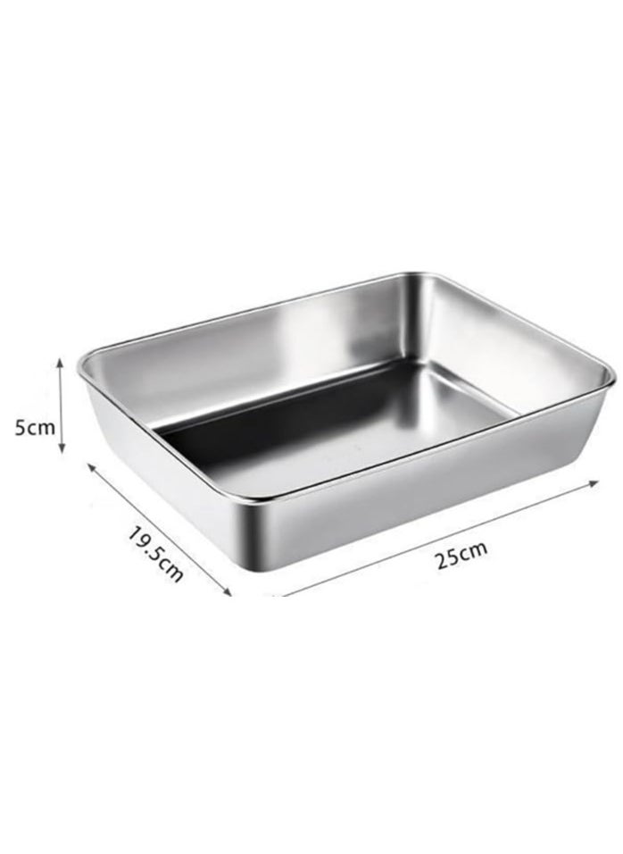 Blueland Crisper Boxes with Lid, Portable Food Container, Fridge Storage Bins, Stainless Steel Baking Pan, Vegetable Fruit Sushi Containers, Large Lunch Sealed Bowl for home office school & picnic  - Image 2