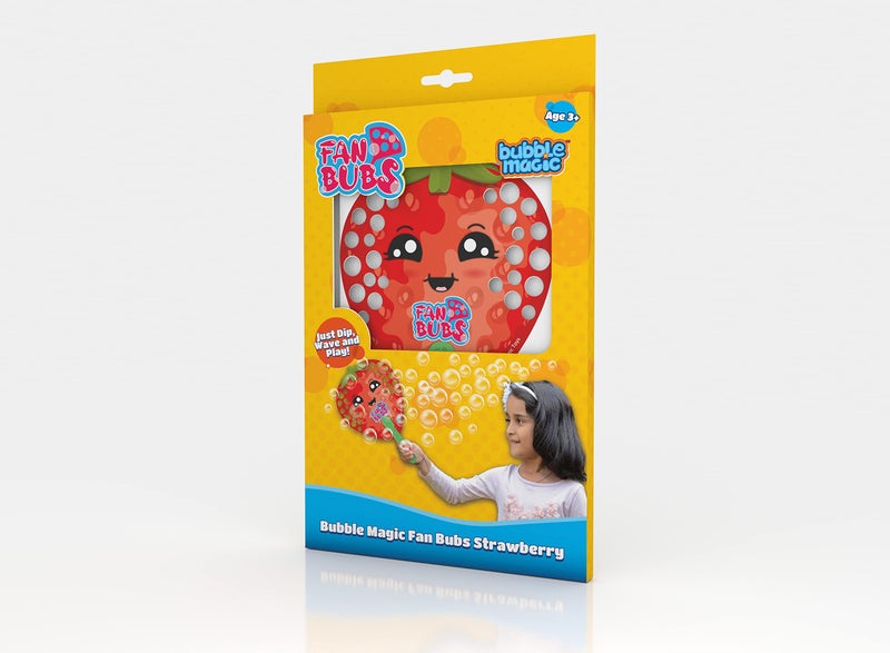 Bubble Magic Fan Bubs Strawberry, Bubble Solution with Hand Fan for The Kids 3 Year and Above, Multicolor, (FB50011) - Image 5
