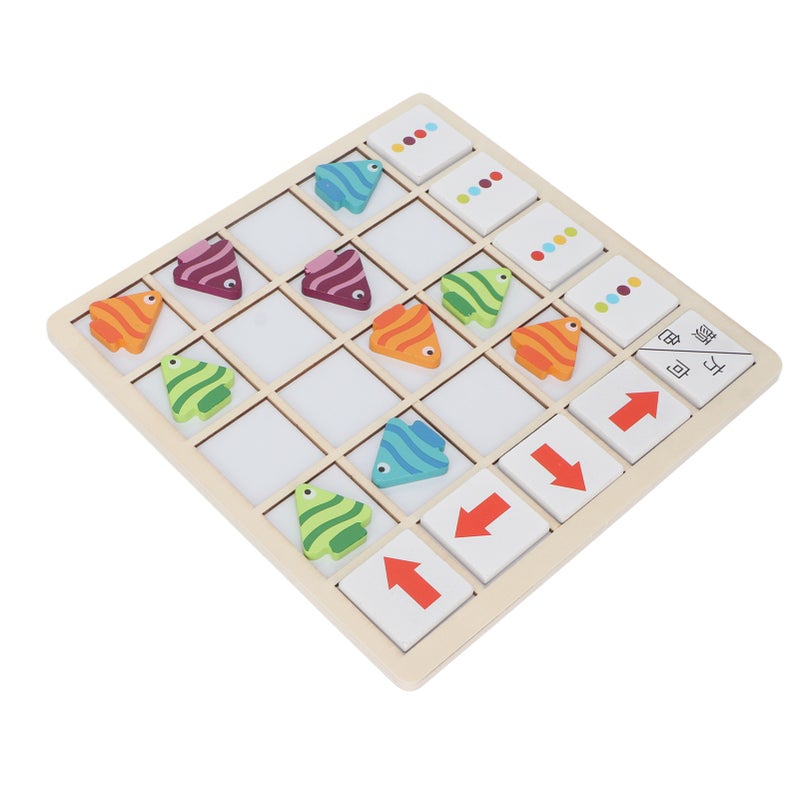 Fish Color Matching Game Magnetic Design Safe Wood Rounded Edges Wooden Table Game Wooden Table Game Toy - Image 4