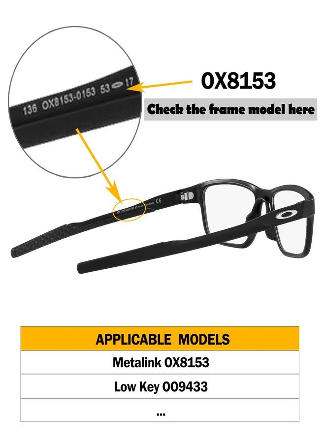 LenzProse Thicker Size Nose Pads Replacement for Oakley Metalink OX8153/Low Key OO9433 Eyeglasses Frame, Silicone Soft Nose Pieces - Image 5