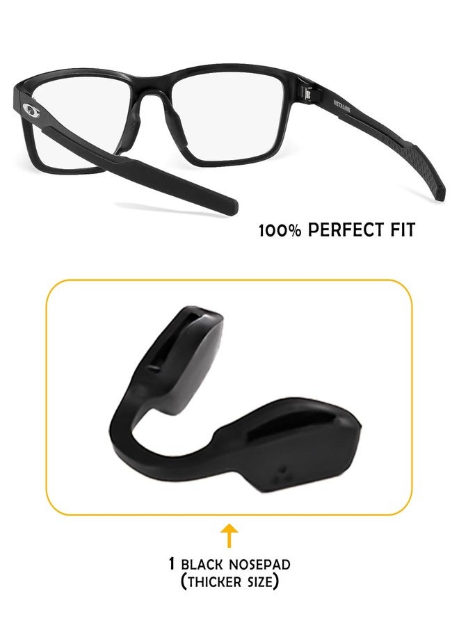 LenzProse Thicker Size Nose Pads Replacement for Oakley Metalink OX8153/Low Key OO9433 Eyeglasses Frame, Silicone Soft Nose Pieces - Image 2