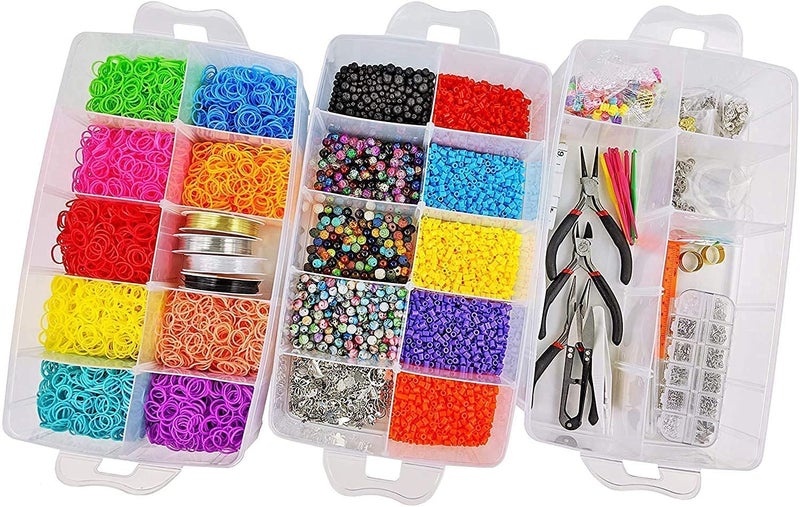 Entisia Plastic Transparent Earring Storage Box, 3 Layer with 30 Grid Portable Jewelry Craft Storage Box with Removable Dividers, Perfect for Medicine Bead Fishing Hooks Storage Vanity Box - Image 5