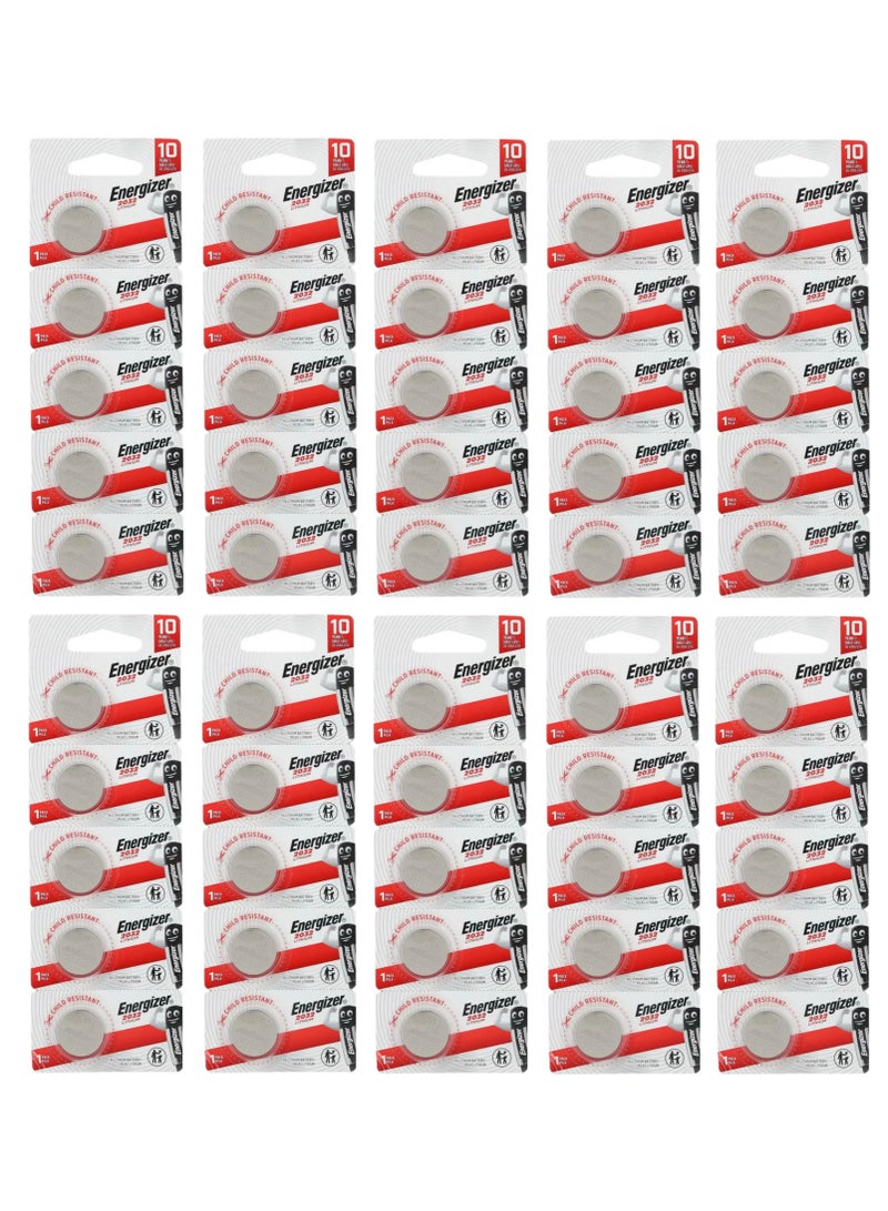 Energizer 50-Pieces Energizer CR2032 Batteries Lithium 3V