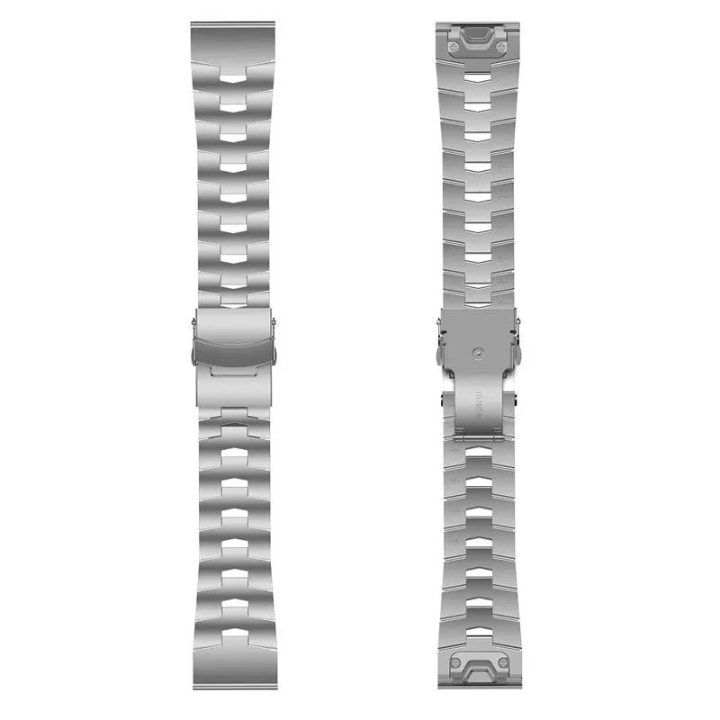 Bluejw QuickFit Titanium Alloy Watch Band for Garmin Fenix 7/7X/6X Pro, Epix Pro Gen 2 (47mm/51mm), Fenix 5 Plus, 6 Pro – Replace the Watch Strap with 26mm & 22mm Quick Release Bands - Image 1