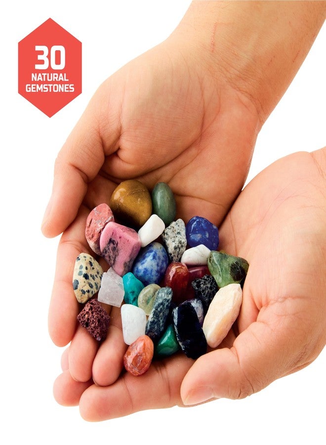 Discovery™ Gemstone Panning STEM Kit - Pan for 30 Real Gems| 2 Sifting Pans, Sand & Learning Guide| Educational Science Activity for Kids| Geology Rock Excavation Set| Boys & Girls Toy Gift| Ages 8+ - Image 4