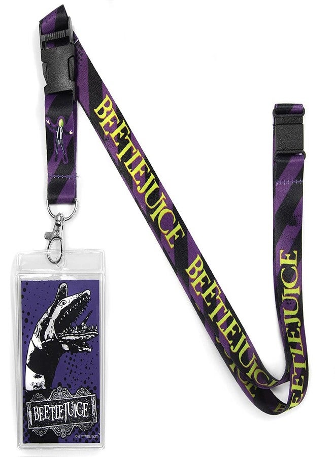 Ata-Boy Beetlejuice Lanyard Badge Holder, Beetlejuice Movie Lanyards for ID Badges - Beetlejuice Gifts & Merchandise… - Image 1
