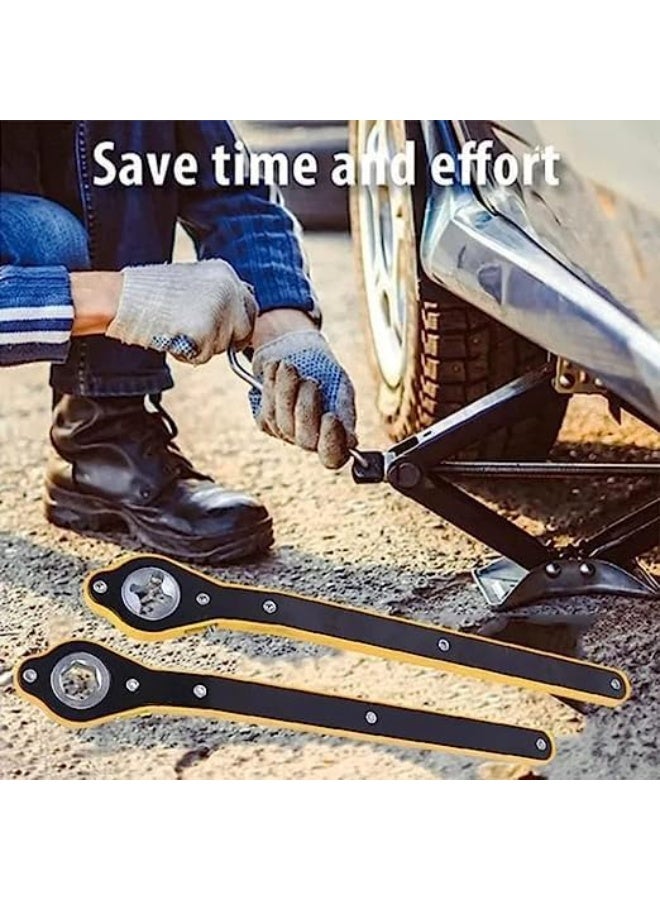360° Ratchet Wrench for Car Scissor Jack – Labor-Saving Handle for Fast Tire Lifting – Universal Jack Tool - Image 2