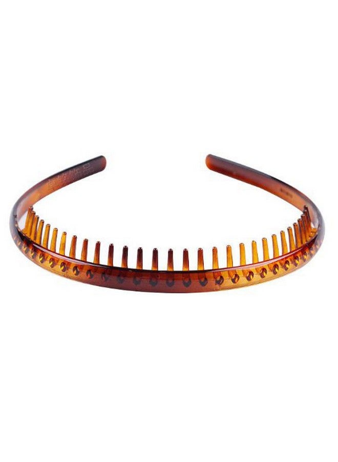 Teppylony 2Pcs Plastic Tooth Hair Comb Headband Hard Headbands Zigzag Hair Band Toothed Headband Women Men Hair Accessory (Style B) - Image 3