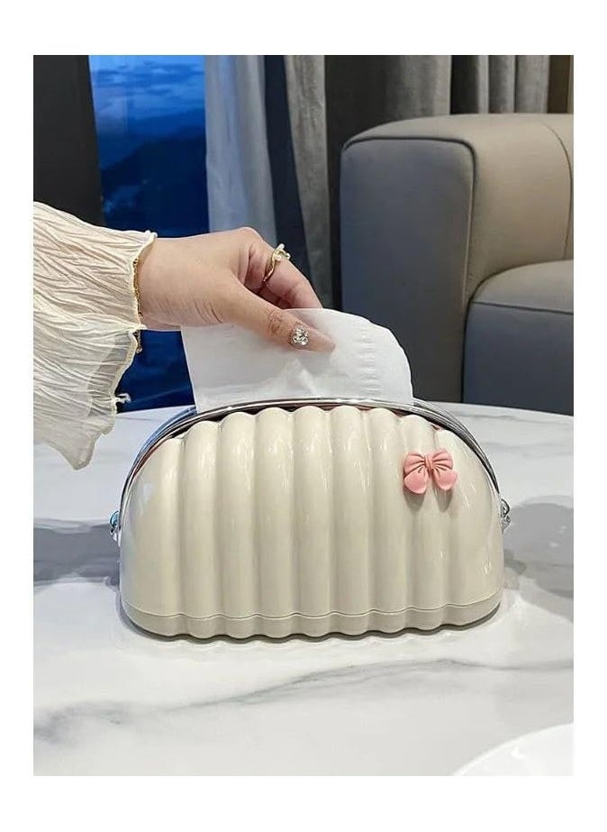 Generic - Bag-shaped tissue box Bag-shaped tissue box Luxurious acrylic tissue box A very chic decorative piece that will complete the elegance of the living room and office - Image 1