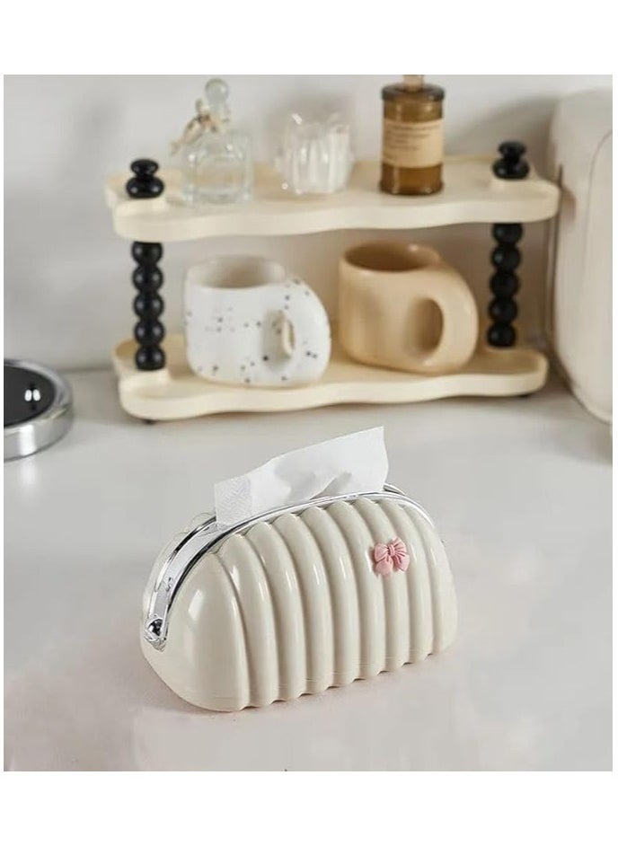Generic - Bag-shaped tissue box Bag-shaped tissue box Luxurious acrylic tissue box A very chic decorative piece that will complete the elegance of the living room and office - Image 1