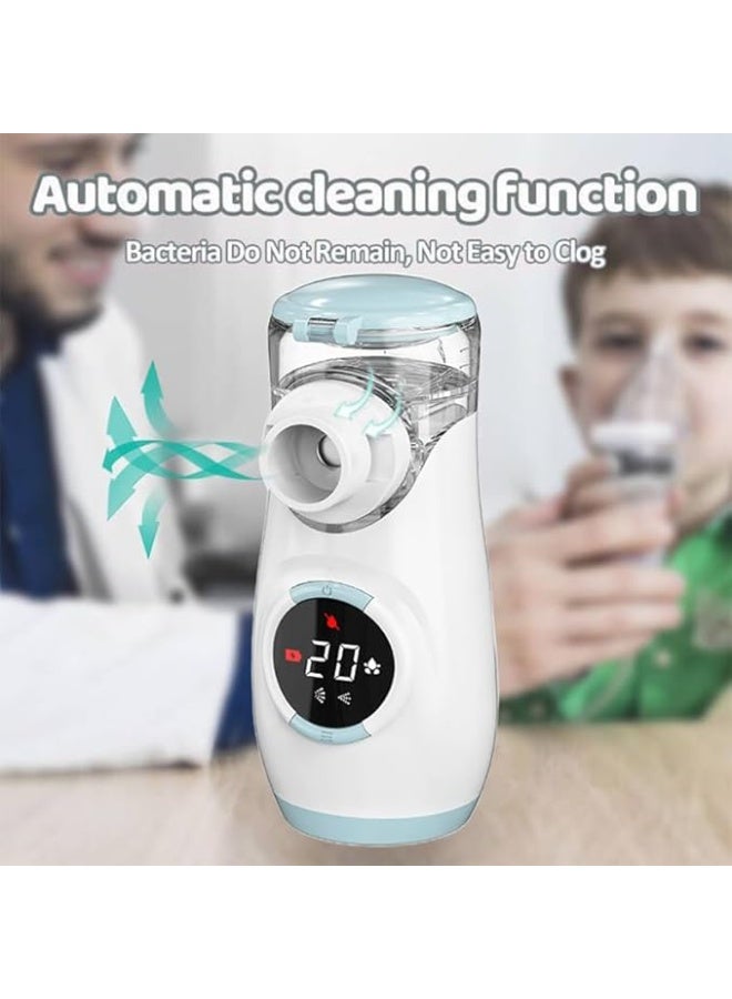 Portable Mesh Nebulizer with Digital Display - Smart Sinus Inhaler for Adults & Kids, Easy-to-Clean for Travel & Daily Use - Image 4