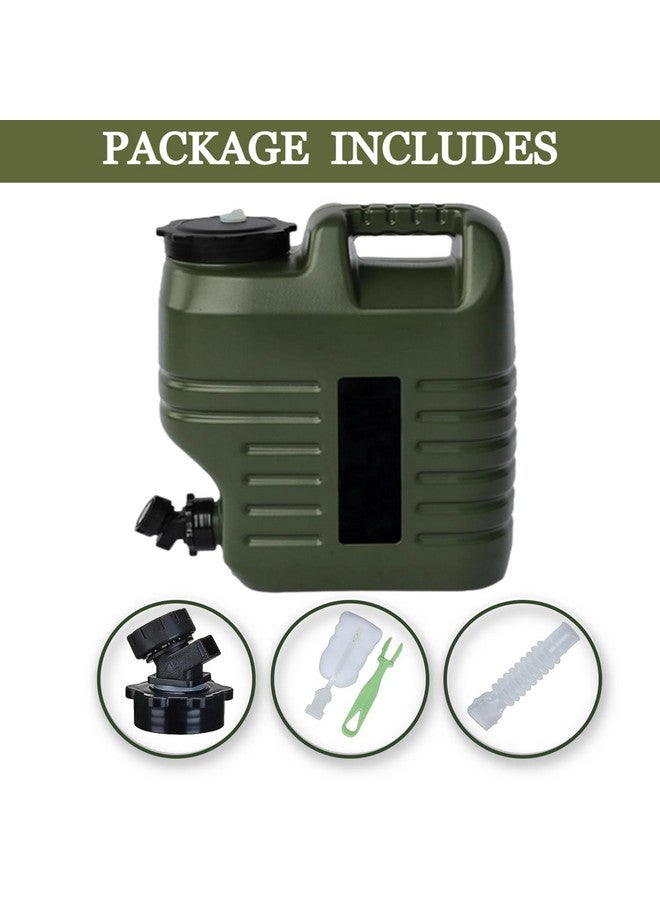 Nasmodo 12L Camping Water Can with Tap Portable Camping Picnic Hiking Water Storage Container for Travelling Dispenser Barrel with Faucet (Green) - Image 5