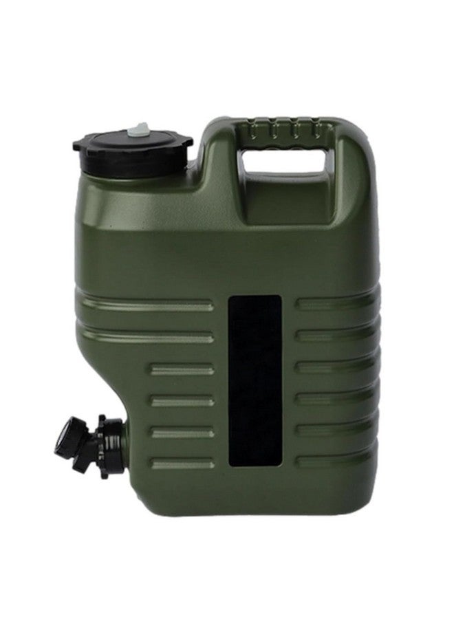 Nasmodo 12L Camping Water Can with Tap Portable Camping Picnic Hiking Water Storage Container for Travelling Dispenser Barrel with Faucet (Green) - Image 1