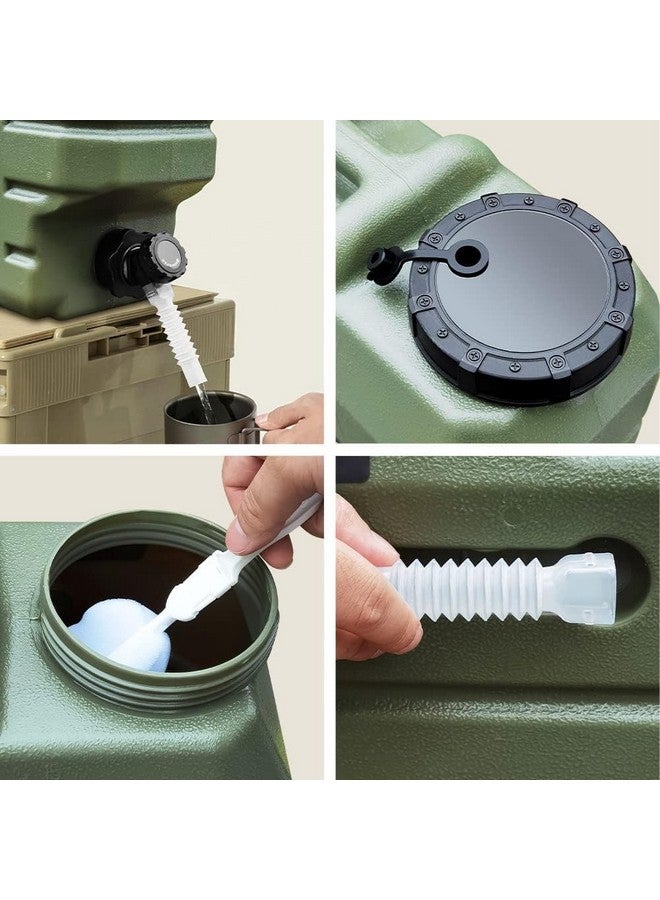 Nasmodo 12L Camping Water Can with Tap Portable Camping Picnic Hiking Water Storage Container for Travelling Dispenser Barrel with Faucet (Green) - Image 4