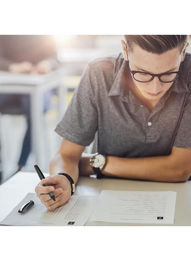 Schneider Ray Cartridge Rollerball Pen M Medium Refillable Onyx Barrel Royal Blue Erasable Ink Cartridge Pack Of 1 Pen 187807 - Image 2