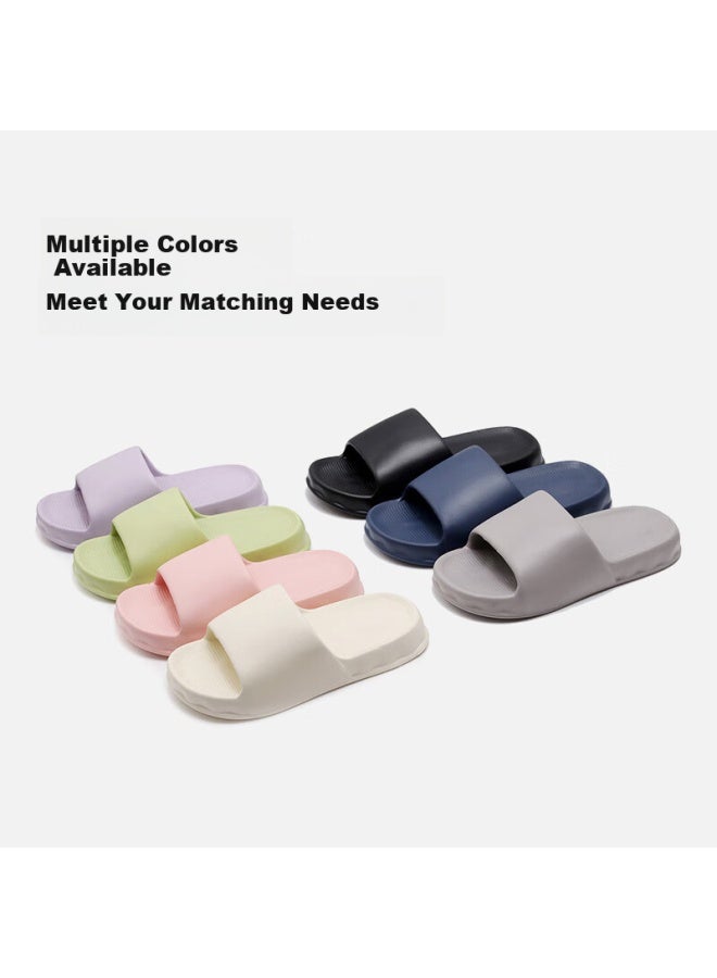 GUOLUOFEI Golofee Men's Summer Indoor Anti-slip Lightweight Eva Soft Bottom Couple Slippers Green 40-41 - Image 3