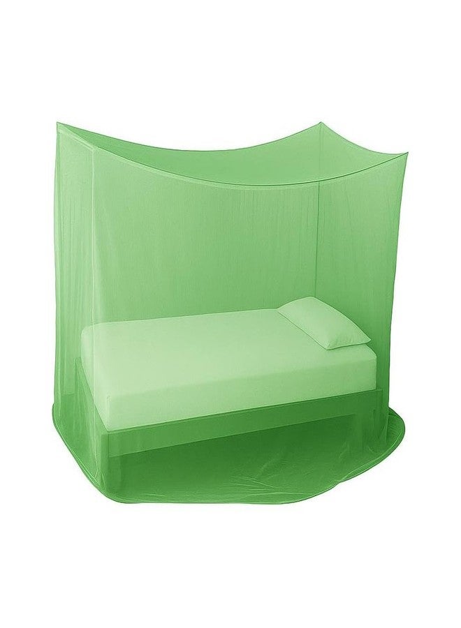 Divayanshi Foldable Polycotton Mosquito Net (Machhardani) for Single Bed (Green, 3 x 6.5 ft) | Breathable, Strong & Lightweight | Easy Setup, Portable & Ideal for Home & Travel - Image 1