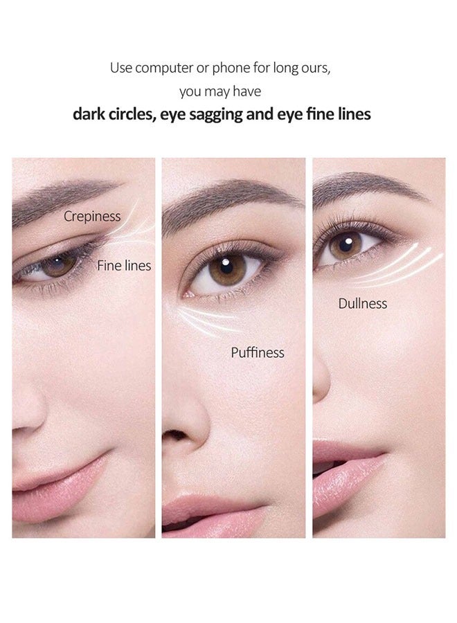 AuQuest Peptide Anti Aging Eye Serum 20g, Anti-Aging and Remove Wrinkles Eye Serum, with Three 360° Massage Ball, Eye Cream with Anti Allergy Applicatorhead, Firming Lifting Eye Essence, Eye Care - Image 4