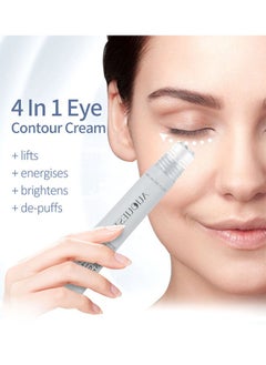 AuQuest Peptide Anti Aging Eye Serum 20g, Anti-Aging and Remove Wrinkles Eye Serum, with Three 360° Massage Ball, Eye Cream with Anti Allergy Applicatorhead, Firming Lifting Eye Essence, Eye Care  - Image 2