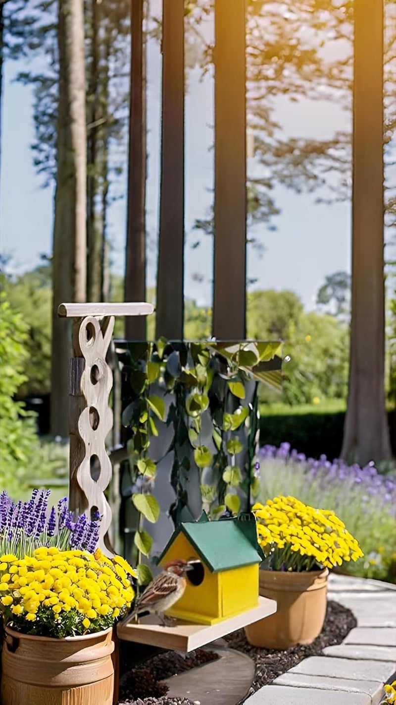 GO7 Bird House Yellow&Green(3birdhouse) - Image 2